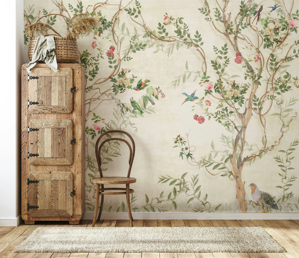Floral Chinoiserie Wallpaper